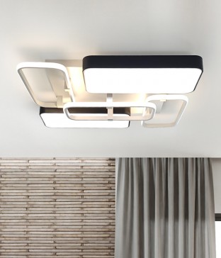 슬로디 2단 거실5등 직사각 국산거실등 90W