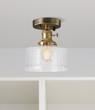 니트 1등 직부 천정등 현관조명 (투명 불투명)