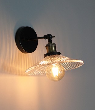 루문 1등 유리 엔틱벽등,빈티지벽등,벽무드등