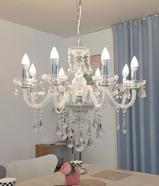 파로스 8등 크리스탈 펜던트전등 식탁조명