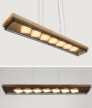 찰스 원목 국산 식탁전등 LED식탁등