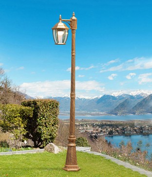 화니 1등 정원등 가로등 외부조명 (2m 황동) 하향