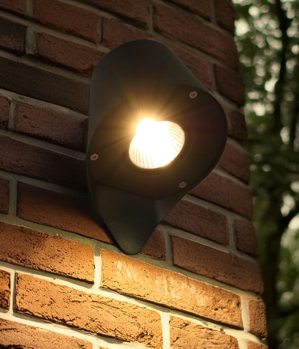 브리앙 COB 5W 외부 벽등 외부 무드등 / 화이트, 블랙